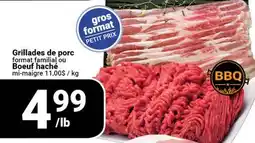 Pasquier Grillades de porc format familial ou Boeuf haché mi-maigre offer