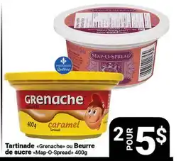 Pasquier Tartinade Grenache ou Beurre de sucre Map-O-Spread offer