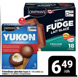 Pasquier Friandises glacées Super 8 / 18 unités ou Yukon 5 / 8 unités Chapman's offer