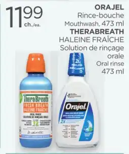 Proxim ORAJEL Mouthwash, THERABREATH Oral rinse offer