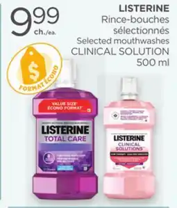 Proxim LISTERINE Selected mouthwashes, CLINICAL SOLUTION offer