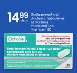 Proxim Option+ Muscle and Back Pain Relief offer
