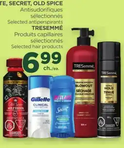 Proxim GILLETTE, SECRET, OLD SPICE Selected antiperspirants TRESEMMÉ Selected hair products offer