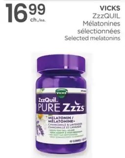 Proxim VICKS ZzzQUIL Selected melatonins offer