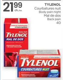 Proxim TYLENOL Body pain night, Back pain offer