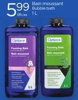 Proxim Option+ Bubble bath offer