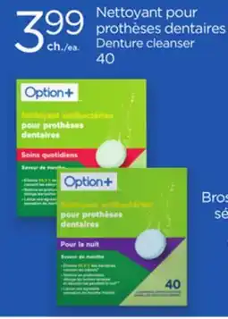 Proxim OPTION+ Denture cleanser offer