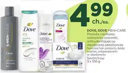 Proxim DOVE, DOVE MEN+CARE Selected hair products, body washes, antiperspirants or deodorants, Soap offer