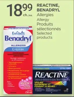 Proxim REACTINE, BENADRYL Allergy offer
