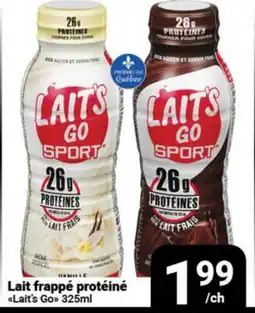 Pasquier Lait frappé protéiné Lait's Go offer