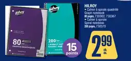 Jean Coutu HILROY Graph notebook, Spiral notebook offer