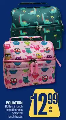 Jean Coutu EQUATION Selected lunch boxes offer
