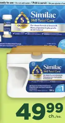 Proxim SIMILAC 360 TOTAL CARE Infant formulas offer