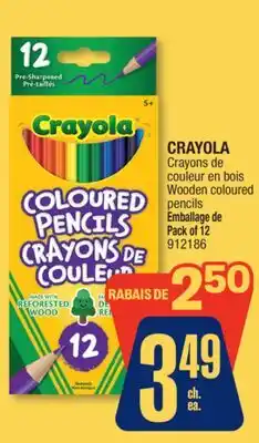 Jean Coutu CRAYOLA Wooden coloured pencils offer