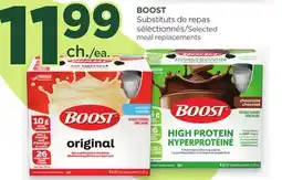Proxim BOOST Selected meal replacements offer