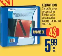 Jean Coutu EQUATION Binder with accessories offer