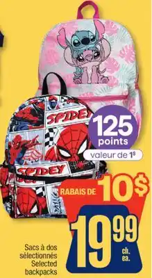 Jean Coutu Selected backpacks offer