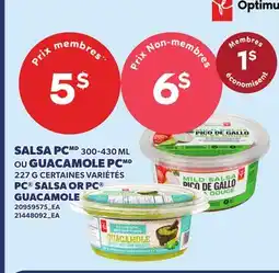 Provigo SALSA PC 300-430 ML OU GUACAMOLE PC, 227 G | PC SALSA OR PC GUACAMOLE offer