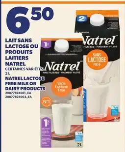 Provigo LAIT SANS LACTOSE OU PRODUITS LAITIERS NATREL, 2 L | NATREL LACTOSE FREE MILK OR DAIRY PRODUCTS offer