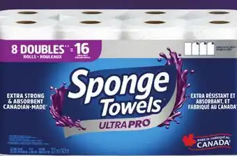 Provigo SPONGETOWELS ULTRAPRO, 8=16 ROULEAUX offer