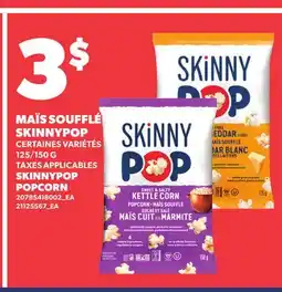Provigo MAÏS SOUFFLÉ SKINNYPOP, 125/150 G | SKINNYPOP POPCORN offer