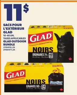 Provigo SACS POUR L'EXTERIEUR GLAD, 10-40 UN. | GLAD OUTDOOR BUNDLE offer