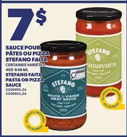 Provigo SAUCE POUR PÂTES OU PIZZA STEFANO FAITA, 405-648 ML | STEFANO FAITA PASTA OR PIZZA SAUCE offer
