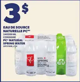 Provigo EAU DE SOURCE NATURELLE PCMD, 24X500 ML | PC NATURAL SPRING WATER offer