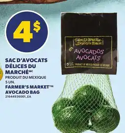 Provigo SAC D'AVOCATS DÉLICES DU MARCHÉ, 5 UN. | FARMER'S MARKET AVOCADO BAG offer