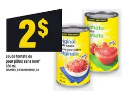 Maxi SAUCE TOMATE OU POUR PÂTES SANS NOM , 680 mL offer