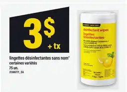 Maxi LINGETTES DÉSINFECTANTES SANS NOM , 75 UN offer