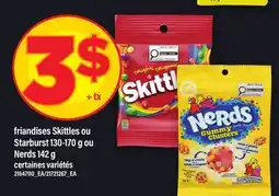 Maxi FRIANDISES SKITTLES OU STARBURST, 130‑170 G OU NERDS, 142 G offer