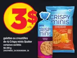 Maxi GALETTES OU CROUSTILLES DE RIZ CRISPY MINIS QUAKER offer