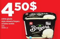 Maxi CRÈME GLACÉE STYLE CRÉMERIE BREYERS offer