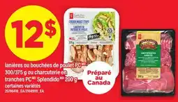 Maxi LANIÈRES OU BOUCHÉES DE POULET PC 300/375 G OU CHARCUTERIE EN TRANCHES PCMD SPLENDIDO offer