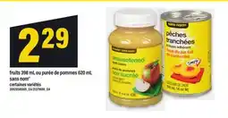 Maxi FRUITS 398 ML OU PURÉE DE POMMES, 620 ML SANS NOM offer