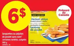 Maxi LANGUETTES OU PÉPITES DE POULET SANS NOM offer