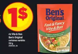Maxi RIZ VITE & BON BEN'S ORIGINAL offer