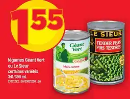 Maxi LÉGUMES GÉANT VERT OU LE SIEUR, 341/398 ML offer