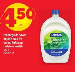 Maxi RECHARGE DE SAVON LIQUIDE POUR LES MAINS SOFTSOAP offer