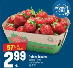 Marché Adonis FRAISES LOCALES | LOCAL STRAWBERRIES offer