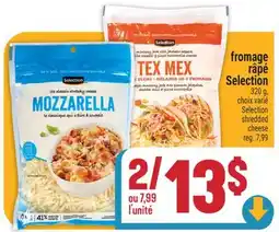 Marché Adonis FROMAGE RÂPÉ SELECTION | SELECTION SHREDDED CHEESE offer