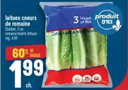 Marché Adonis LAITUES COEURS DE ROMAINE | ROMAINE HEARTS LETTUCE offer