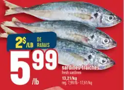 Marché Adonis sardines fraîches offer