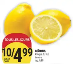 Marché Adonis CITRONS | LEMONS offer