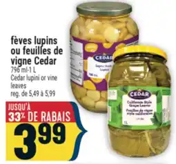 Marché Adonis FÈVES LUPINS OU FEUILLES DE VIGNE CEDAR | CEDAR LUPINI OR VINE LEAVES offer