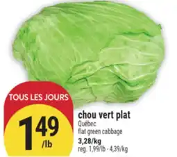 Marché Adonis CHOU VERT PLAT | FLAT GREEN CABBAGE offer