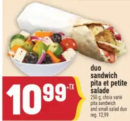 Marché Adonis DUO SANDWICH PITA ET PETITE SALADE | PITA SANDWICH AND SMALL SALAD DUO offer