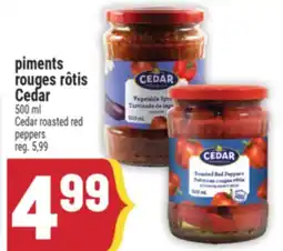 Marché Adonis PIMENTS ROUGES RÔTIS CEDAR | CEDAR ROASTED RED PEPPERS offer