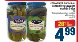 Marché Adonis concombres marinés ou concombres sauvages marinés Cedar offer